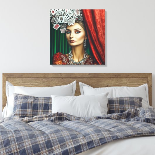 Kartenelemente, Kleidungsdesign, Mode Leinwanddruck (Insitu (Schlafzimmer))