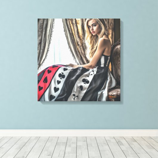 Kartenelemente, Kleidungsdesign, Mode Leinwanddruck (Insitu (Holzboden))