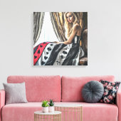 Kartenelemente, Kleidungsdesign, Mode Leinwanddruck (Insitu (Wohnzimmer))