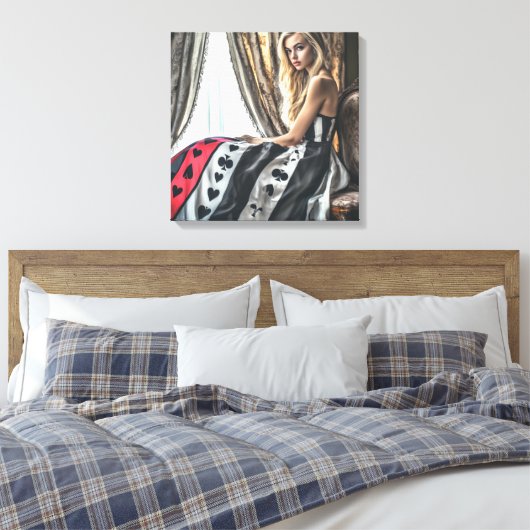 Kartenelemente, Kleidungsdesign, Mode Leinwanddruck (Insitu (Schlafzimmer))