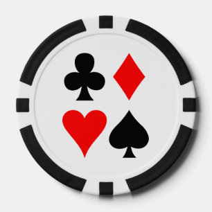 Kartenfarben-Design Poker Chips
