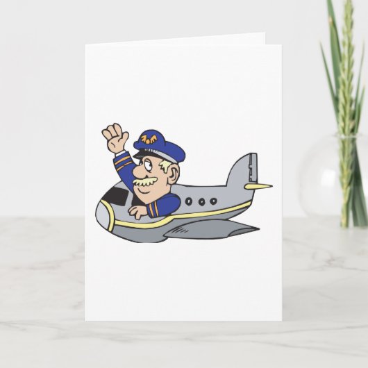 Kartenflugzeug Karte (Vorderseite)