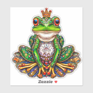 Kartenfrosch Aufkleber