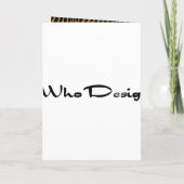 Kartengrüße Schwarzes Tier Print Event-Foto Einladung (Rückseite)