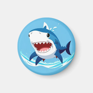 Kartenhai schwimmt unter Wasser Magnet