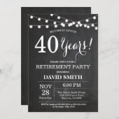 Kartenhalkboard für die Party Einladung (Vorne/Hinten)