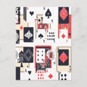 Kartenhalle | Abstrakt modern Postkarte (Vorderseite)