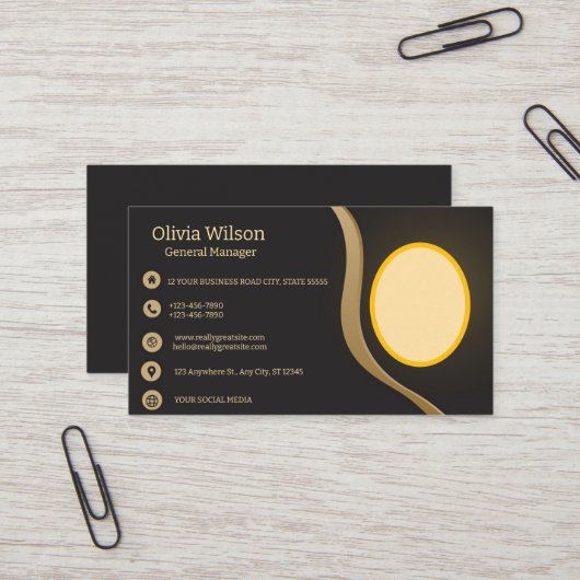 Kartenhalter 2024 visitenkarte (Vorderseite/Rückseite Beispiel)