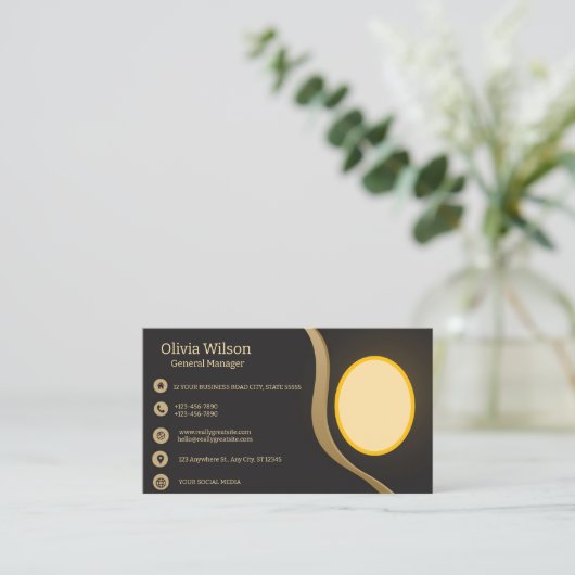 Kartenhalter 2024 visitenkarte (Stehend Vorderseite)