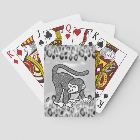 Kartenhalterung für Affen Spielkarten (Rückseite)