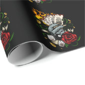 Kartenhand Geschenkpapier (Rolleneckpunkt)