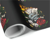 Kartenhand Geschenkpapier (Rolleneckpunkt)