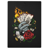 Kartenhand Klemmbrett (Rückseite)