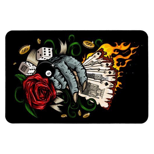 Kartenhand Magnet (Horizontal)