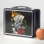 Kartenhand Metall Brotdose (Beispiel)