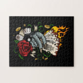 Kartenhand Puzzle (Horizontal)