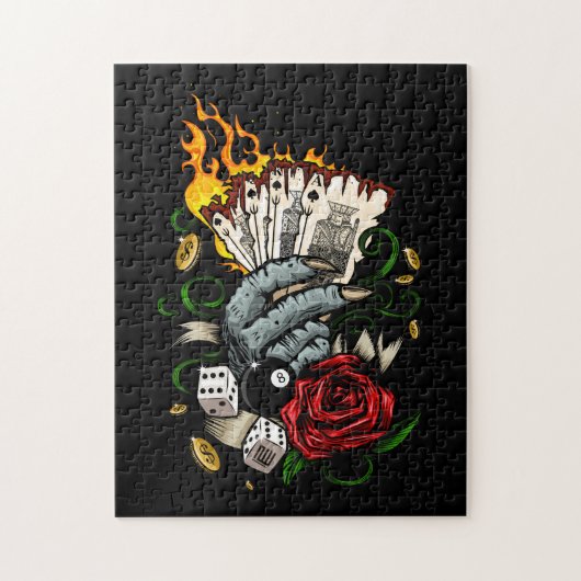 Kartenhand Puzzle (Vertikal)