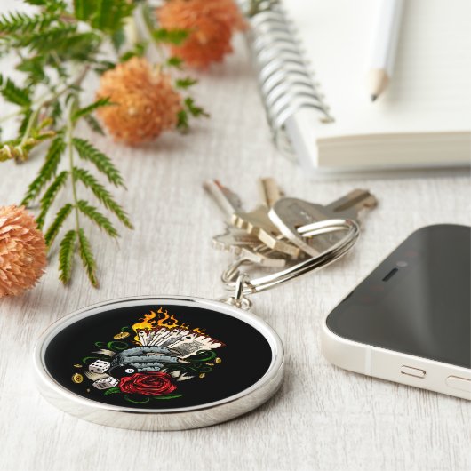 Kartenhand Schlüsselanhänger (Seite)