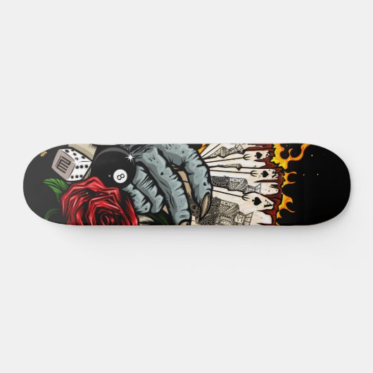 Kartenhand Skateboard (Horizontal)