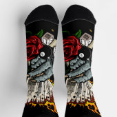 Kartenhand Socken (Oben)