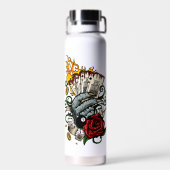 Kartenhand Trinkflasche (Rückseite)