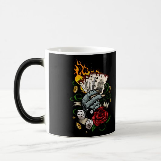 Kartenhand Verwandlungstasse (Links)