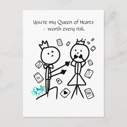 Kartenhaus für Postkarten (Vorderseite)