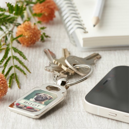 Kartenhaus | MOPS Schlüsselanhänger (Seite)