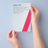 Kartenhaus | Nicht übertragbare Geschäftsbedingung Flyer (Handgriff)