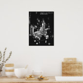 Kartenhaus Poster (Küche)