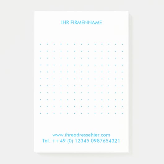 Kartenhaus | Ungewöhnliche Geschäftsausstattung Post-it Klebezettel (Vorderseite)