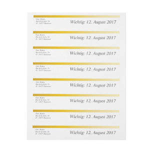 Kartenhaus   Ungewöhnliche Geschäftsausstattung  Rundum-Adressaufkleber