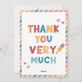 Karteninhaber des Lehrers für Sie Feiertagskarte (Rückseite)