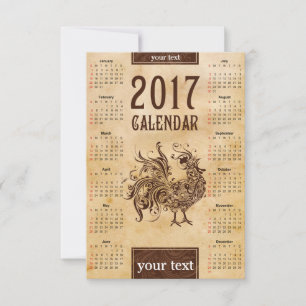 Kartenkalender 2017 Chinesisch