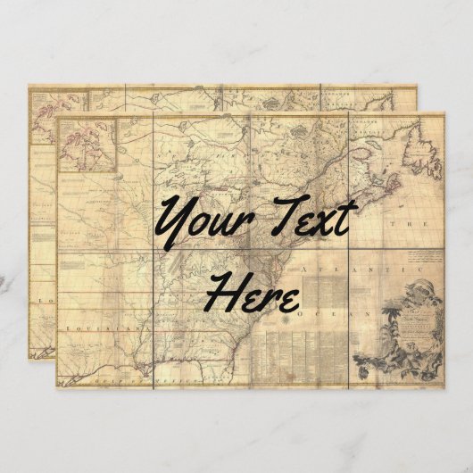 Kartenkarte Einladung (Vorne/Hinten)