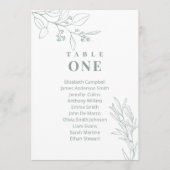 Kartenkarten für die Darstellung grüner Blumen Einladung (Vorderseite)