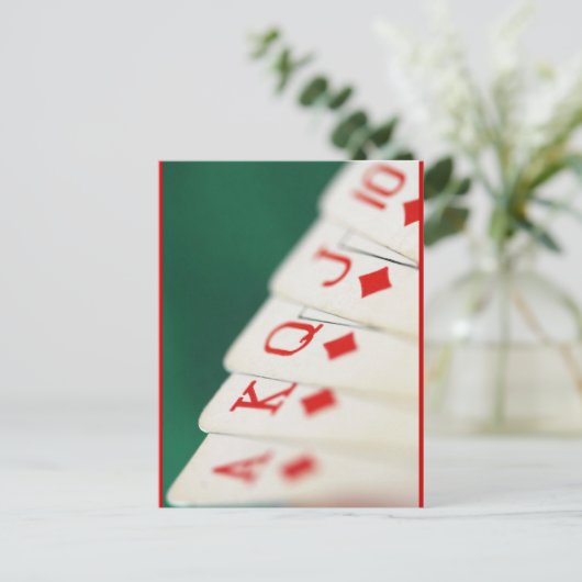 KARTENKARTEN-KARTEN-SPIEL POSTKARTE (Stehend Vorderseite)