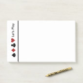 Kartenkern.Groß Post-it Klebezettel (Auf Schreibtisch)