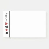 Kartenkern.Groß Post-it Klebezettel (Vorderseite)