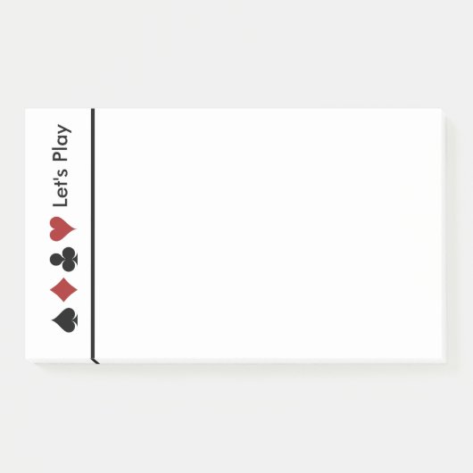 Kartenkern.Groß Post-it Klebezettel (Vorderseite)