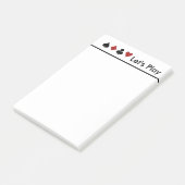 Kartenkern.Groß Post-it Klebezettel (angewinkelt)