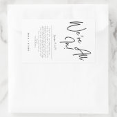 Kartenkleber für die Gastgeschenk Hochzeit Rechteckiger Aufkleber (Tasche)