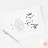 Kartenkleber für die Gastgeschenk Hochzeit Rechteckiger Aufkleber (Umschlag)