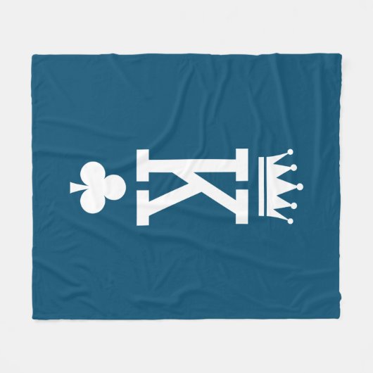 Kartenkönig Fleecedecke (Vorderseite (Horizontal))