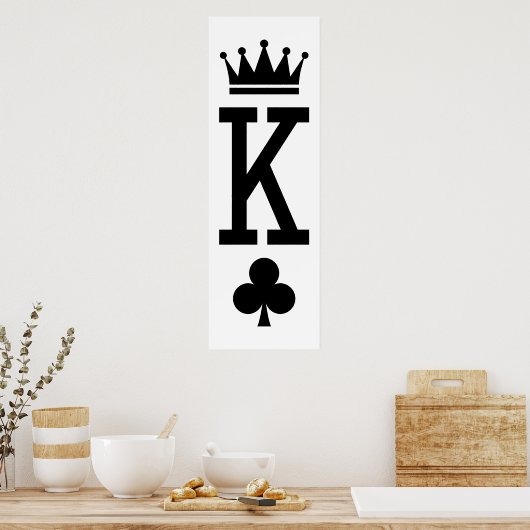 Kartenkönig Poster (Küche)