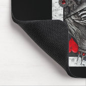 Kartenkönigin des Herzens, Skelett des Todes Mousepad (Ecke)