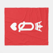 Kartenkönigin Fleecedecke (Vorderseite (Horizontal))