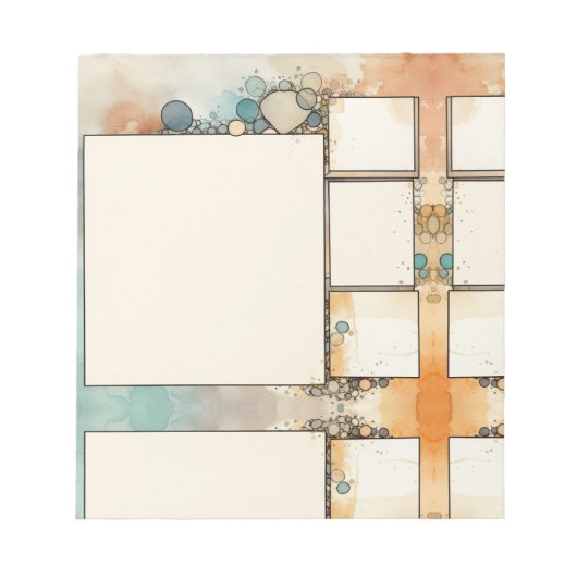 Kartenlayoutschreiber Notizblock (Vorderseite)