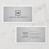 KARTENLOGO MIT IHRER INITIATION AUF LEICHTER GRAUE VISITENKARTE (Vorne/Hinten)