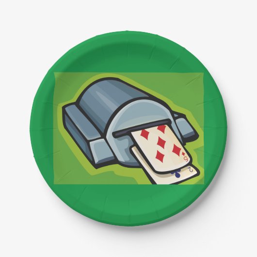 Kartenmaschine Pappteller (Vorderseite)